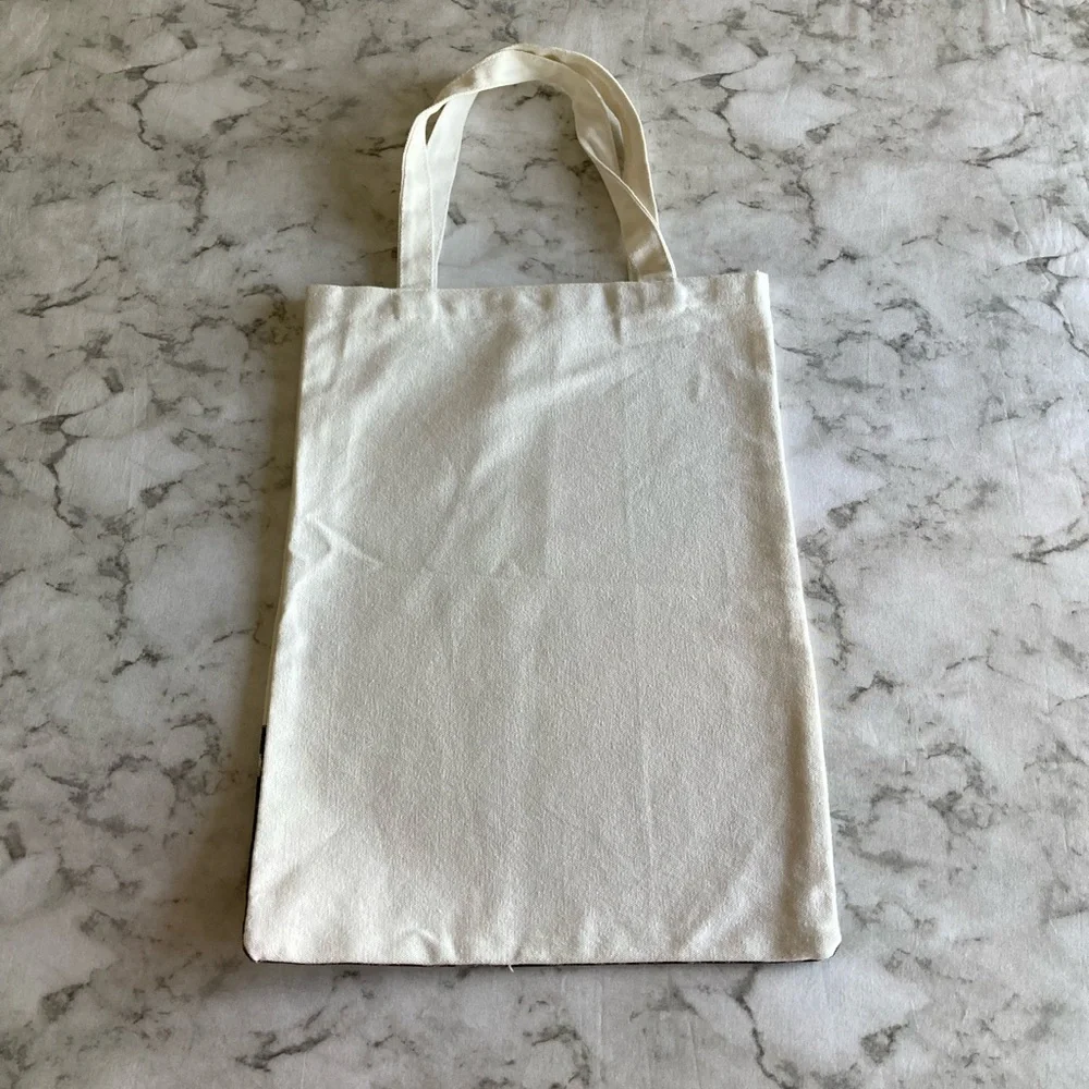 Tall tote with the Eiffel Tower Canvas Tote Bag NWOT - Picture 6 of 7